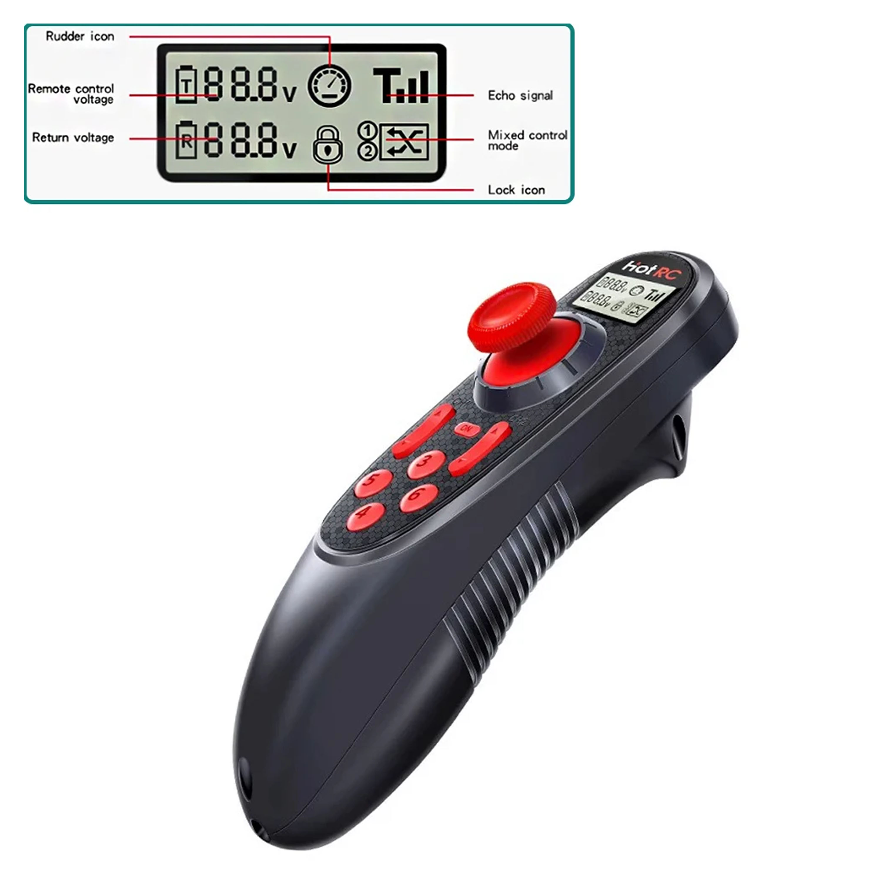 Brushless Motor Thrust Test Stand - HOTRC DS-600 DS600 6CH 2.4GHz 무선